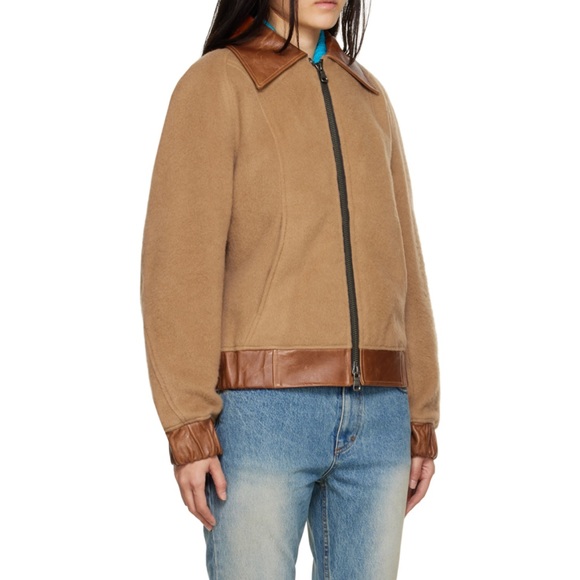 NWT Anderson Bell Beige Brushed Bomber - Picture 5 of 6